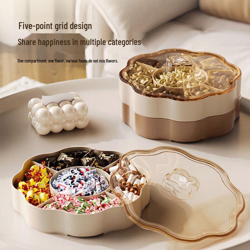 Chinese New Year Double-Layer Snack & Candy Serving Tray