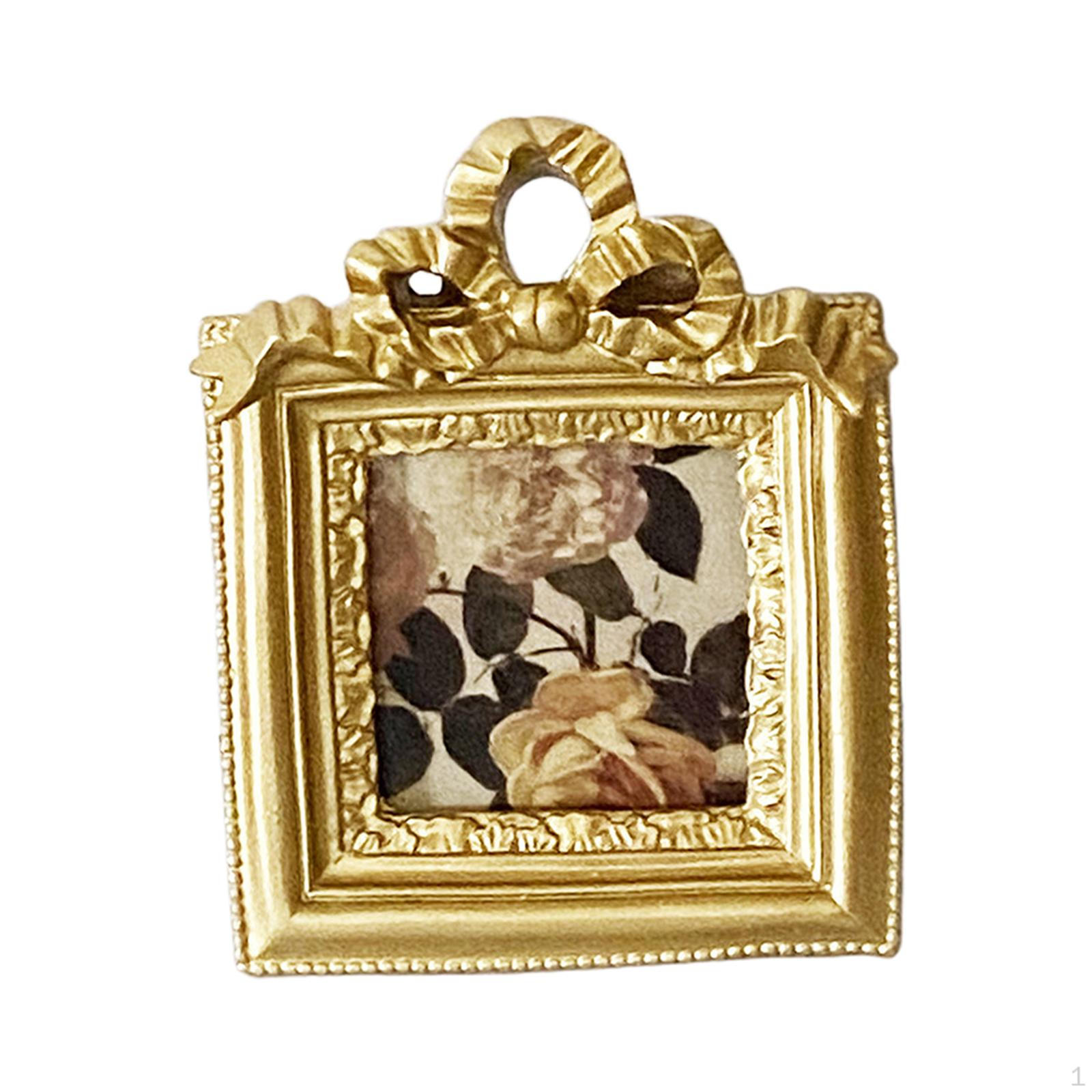 

Resin Photo Frame European Style Picture Vintage Embossed Carved Floral Cards Display