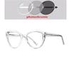 Leopard Frame Round Presbyopic Glasses Women Fashion TR90 Farsightedness Spectacles 0 To +6 0