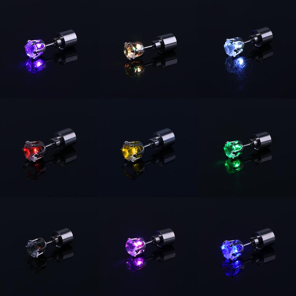 DJ Dance Party Men Earrings Glow Earrings Earrings Female Ear Studs Light Up Earrings