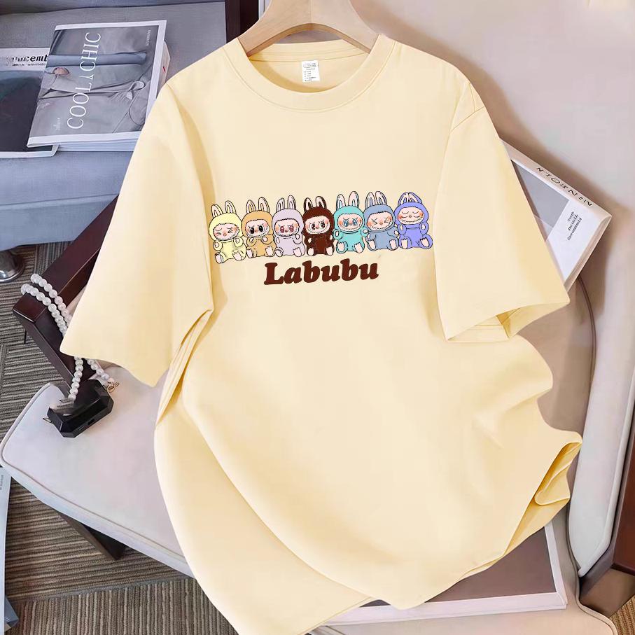 

Гаряча футболка з принтом LaBuBu для жінок, популярна футболка з коротким рукавом для чоловіків і жінок, парний одяг, топ XL