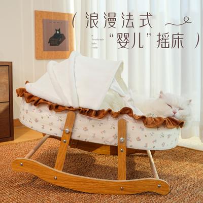 Summer Semi-closed Cat Kennel Removable and Washable Pet Constant Temperature Semi-closed Kennel