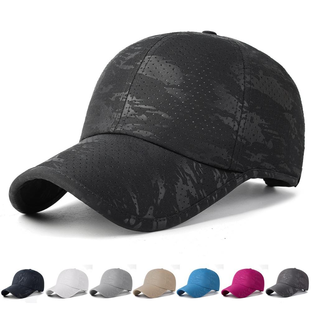Breathable Perforated Summer Sun Hat Sun Protection Travel Sports Hat  For Women Men