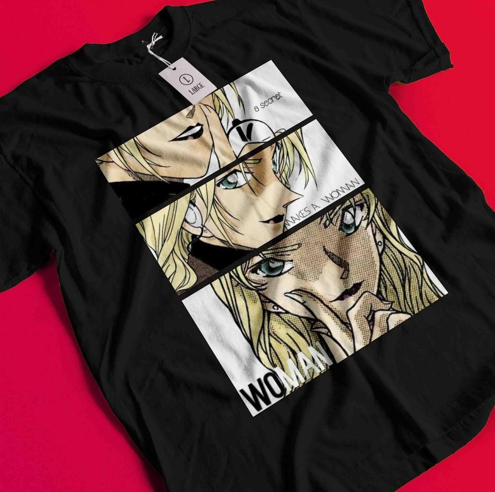 

Detective Conan T-Shirt Vermouth Shirt A Secret Makes A Woman Woman Tee Gin Ran BB1717 XL