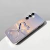 Zaawansowane kryształowe szklane etui na telefon w kształcie serca, odpowiednie do Samsung Galaxy S26 S25 S24 S23 S22 S20 FE/Ultra/Plus, odporne na wstrząsy