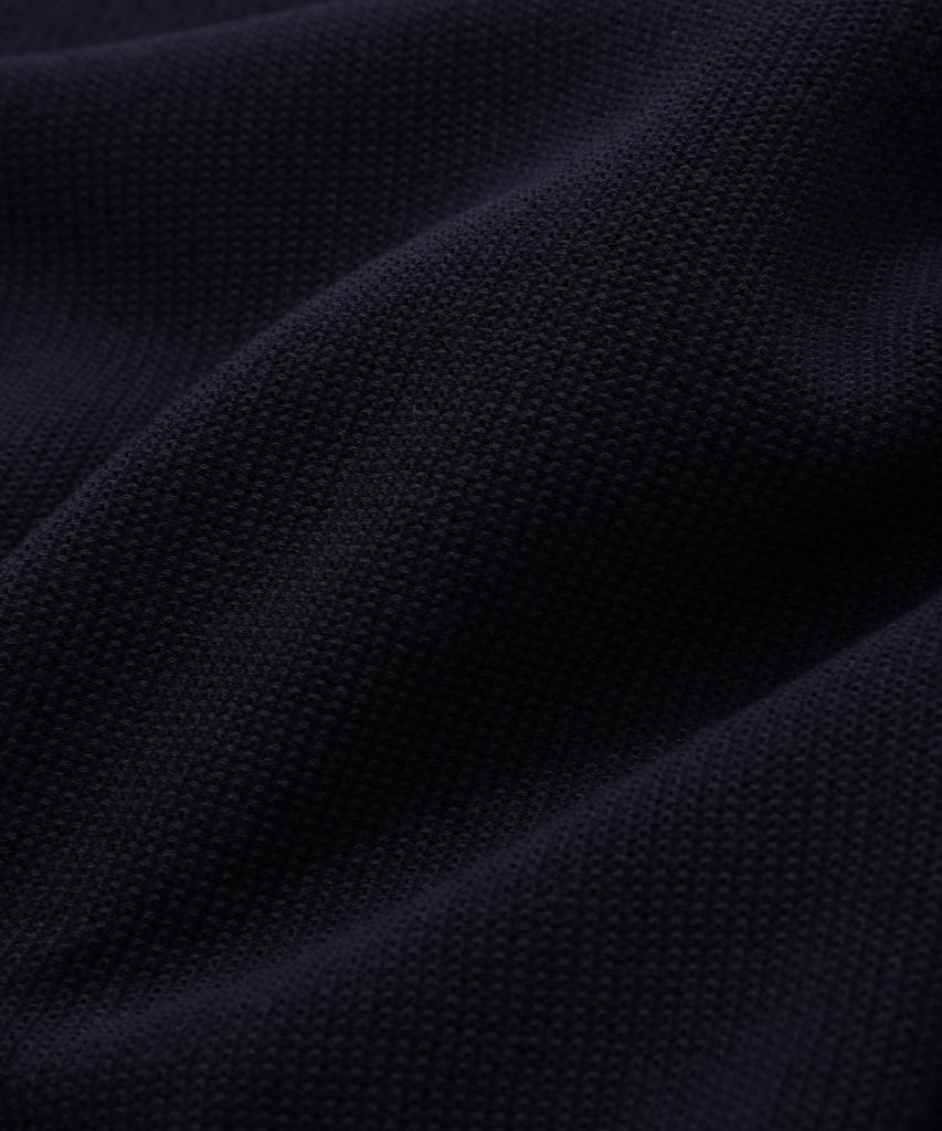 COVERNAT WOMAN Collared Half Knit Navy