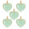 5xBackpack Keychain Peach Heart Charm with Hole DIY Jewelry Making Craft Women