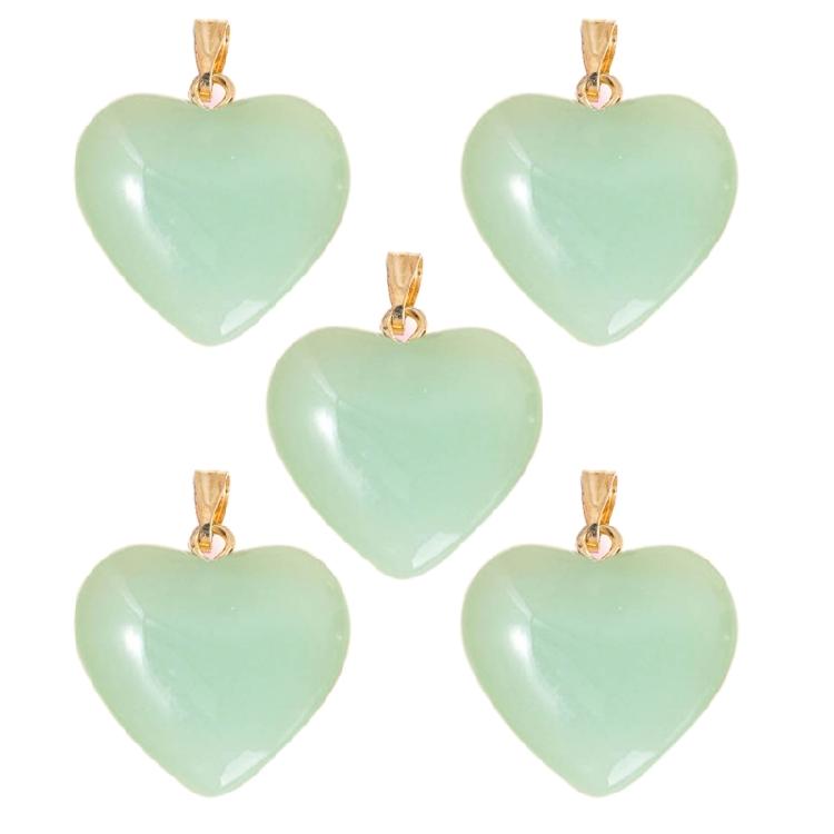 5xBackpack Keychain Peach Heart Charm with Hole DIY Jewelry Making Craft Women