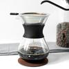 Coffee Hand Brewing Pot Made of High Borosilicate Transparent Glass Stainless Steel Coffee Filter Durable Coffee Drip Pot