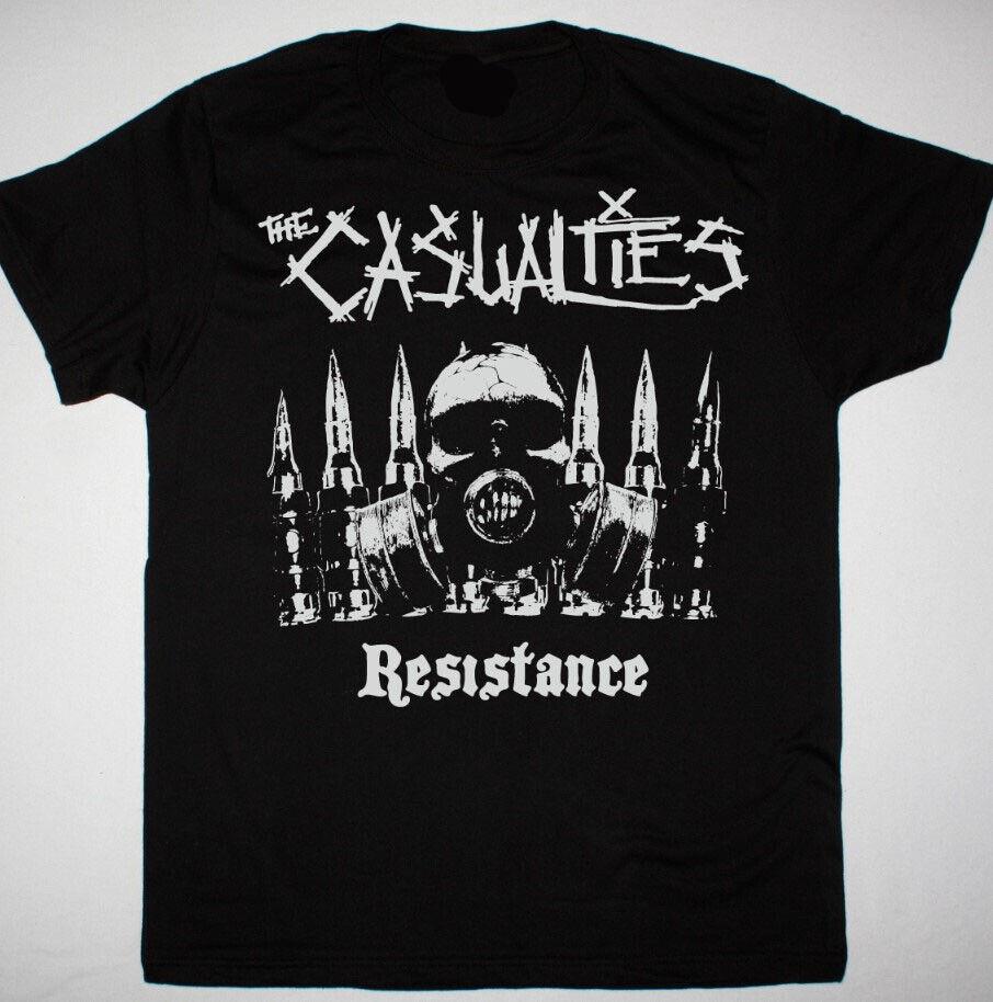 The casualties shirt, Resistance, punk rock band shirt, gift for fan Unisex T-Shirt XXXXL