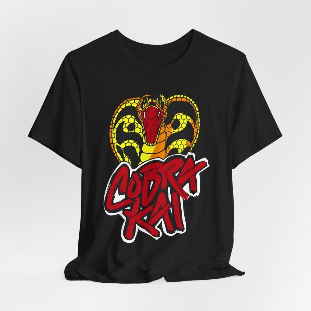 Cobra Snake Graphic Unisex TShirt | Bold Cobra Kai Streetwear Aesthetic Unisex T-Shirt M