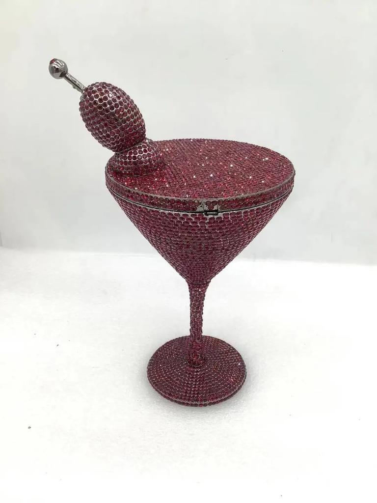 Новая Вечерняя Сумка-Клатч Martini Diamond WHTUOHENG Хрустальные Клатчи Женский Вечерний Клатч Формальные Сумки на Вечер Клатчи со Стразами Сумки на Руку