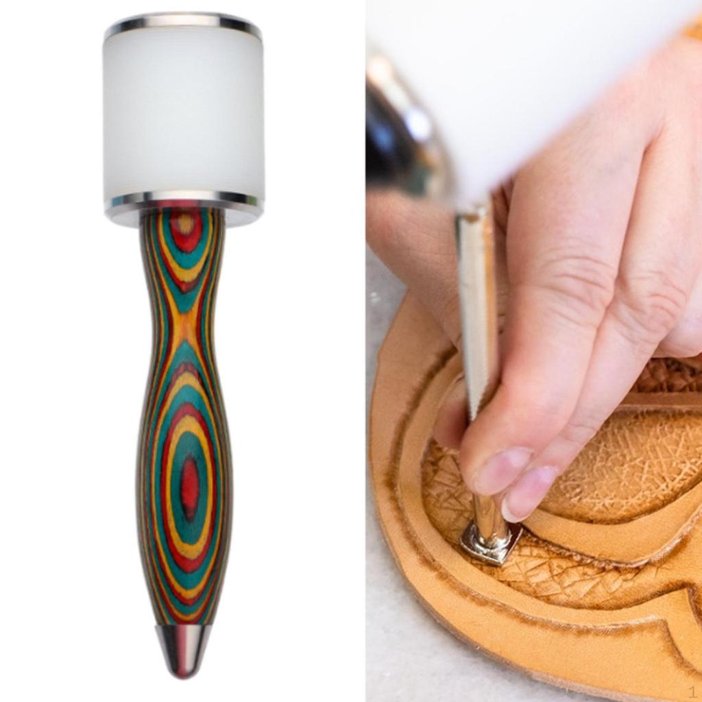 Lederschnitzhammer, Lederhandwerkshammer, manuelles gerades Kopf-DIY-Werkzeug für handgefertigte