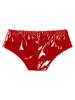 Men Low Rise Bikini Briefs Swim Trunks Metallic Shiny Bulge Pouch Panties Underwear Hot Pants