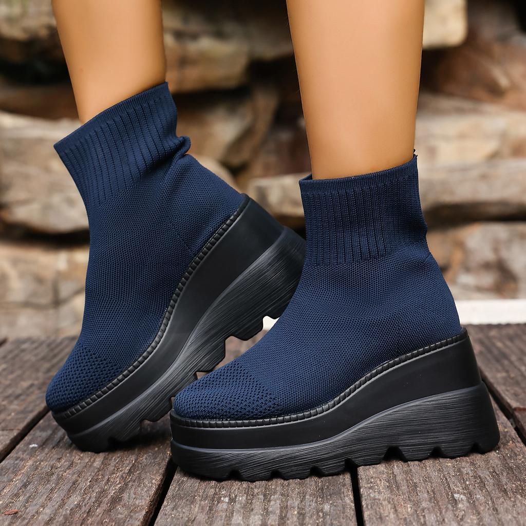 Women Boots Comfortable Lightweight Ankle Boots Spring Autumn Round Toe Casual Designer Shoes Women Zapatos De Mujer