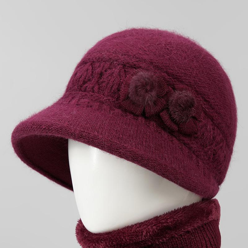 Hat women's autumn and winter warm knitted wool hat winter new hat