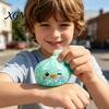 Portable Stress Reliever Cartoon Dumpling Squeeze Toy with Glitter, Relief Dough Kids Ball Fidget Toy, Soft Simulated Steamed Bun Sensory