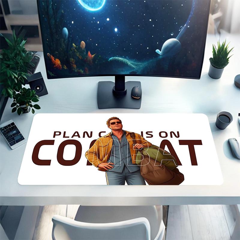 1Pc Combat Plan Underway Gaming Mouse Pad Keyboard Desk Mat Non-slip Rubber Lock Edge Waterproof Computer Mousepad for Office Home Decor S1191