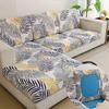 Neue Blumenmuster Stretch Wohnsofa Sitzkissenbezug Rückenlehnenbezug Schutzhülle für Couch Wohnsofa Abdeckung L-Form Chaiselongue Überwurf-Sets