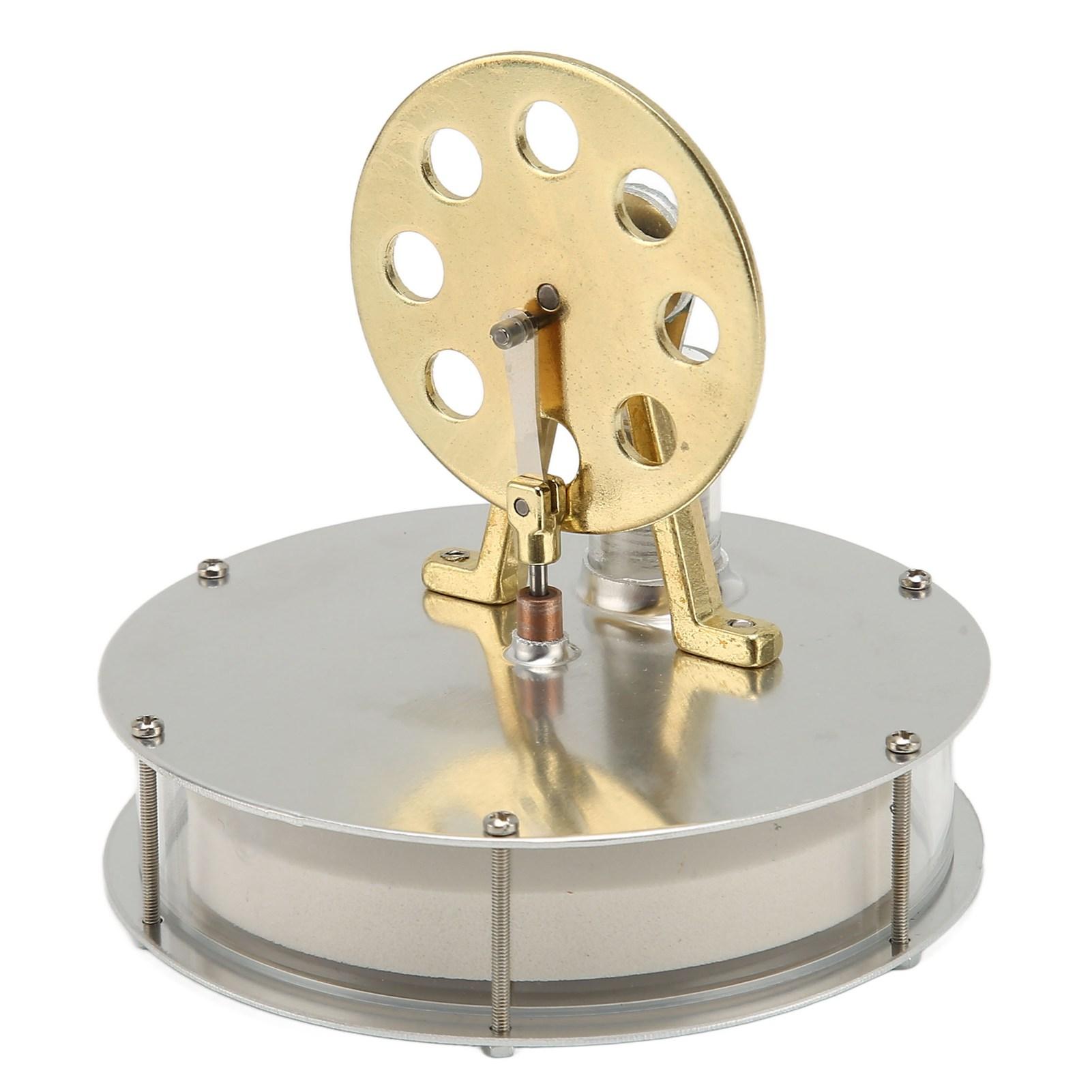 Двигатель Стирлинга Модель двигателя Низкотемпературный серебристый цинковый сплав — фото 10