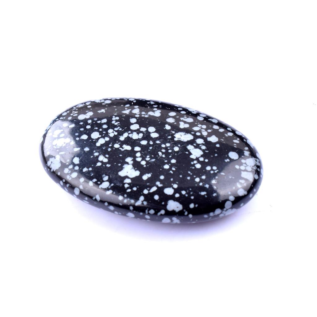 Piedra de Palma de Jabón de Cuarzo Rosa 45x30mm - Piedra de Masaje con Energía de Cristal