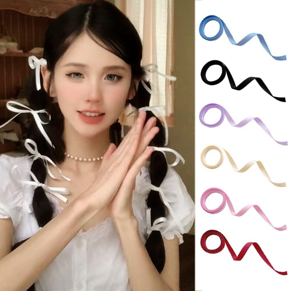 Twist Silk Hair Tie Long Headband New Ponytail Holder  Girls