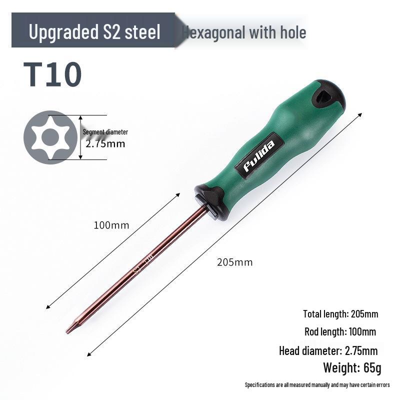 Σετ κατσαβιδιών Torx και Εξάγωνων: T8, T10, T15, T20, T25, T30