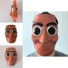 Tungtungtungsahur Plastic Cartoon Mask With Smiling Face For Couple Costume Fun