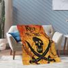 Piraten Totenkopf Aufdruck Decke Flanelldecke Leicht Weich Bequem Sofa Bettdecke Decke