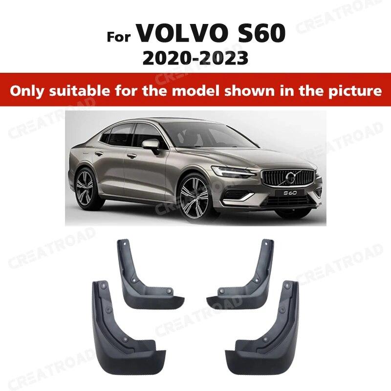 4 STK Bilsprutlapper for Volvo S60 2011- 2012 2013 2014 Skjermsprutbeskyttere Skjermer Sprutlapper Biltilbehør