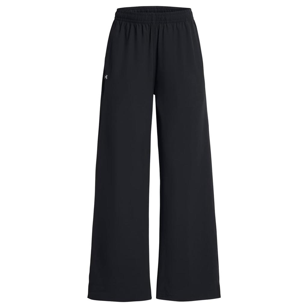 Under Armour Rival Ss25 Woven Sports Fashion Solid Color Casual Pants Women Pants Black 1386453-001