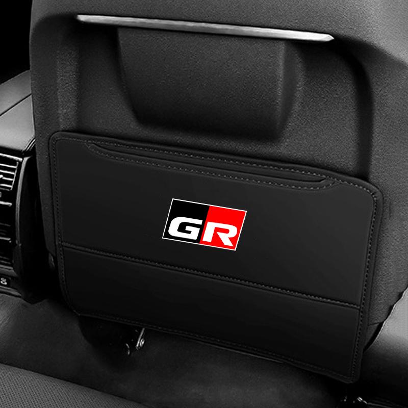 

Leather Car Seat Back Anti Kick Protector Mat Prevent Dirty Pad For Toyota Corolla E150 E120 Land Cruiser 200 Camry 40 55 Rav4