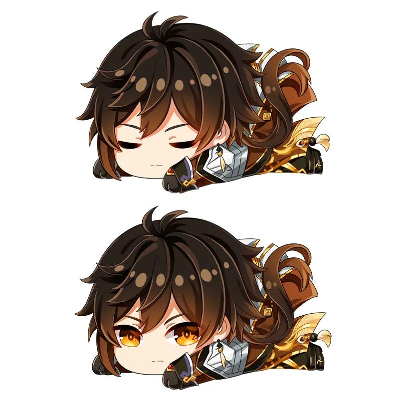 Genshin Impact Plush Pillow Anime Plushie Sofa Cushion Paimon Amber Lumine Keqing Klee Barbara Cartoon Stuffed Toy Birthday Gift