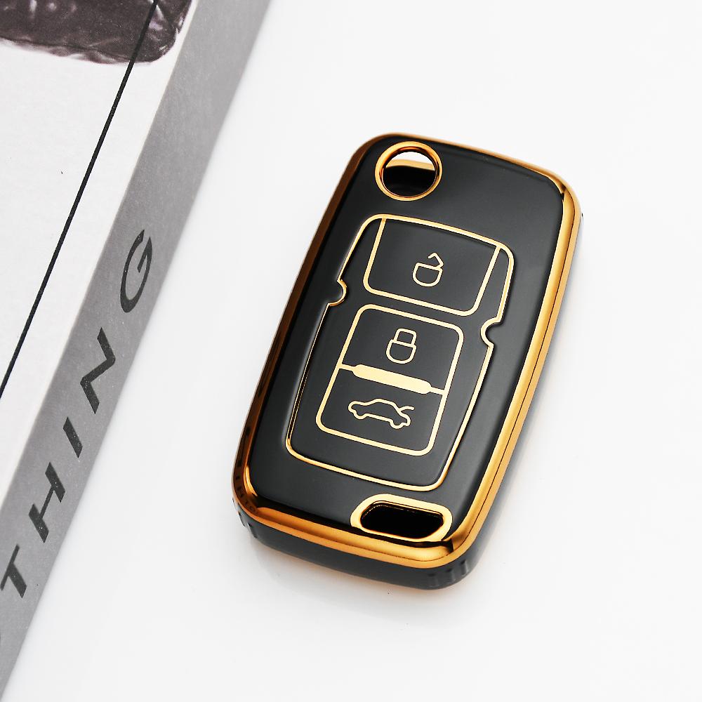 TPU Remote Keyless Shell for Geely Emgrand EC715 EC718-RV GC5 GC6 EC8 SL EU 7 EC7 EC715 EC718 EC7-RV Car Folding Key Case Cover