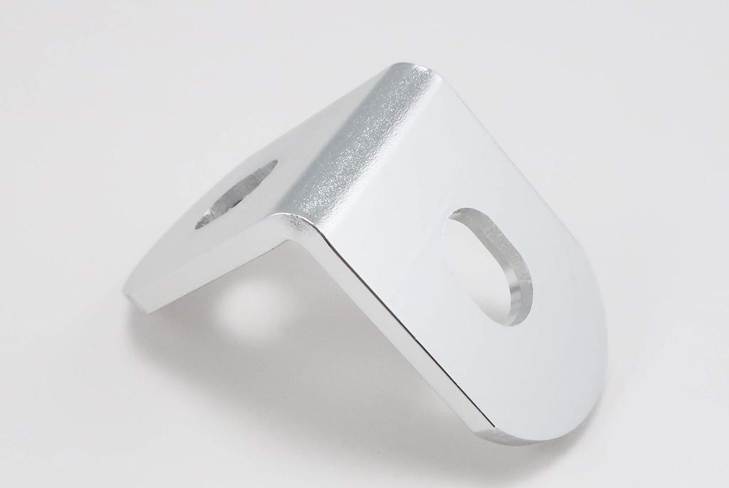 KITACO Aluminum Stay 25-05 Type 3mm Thick General Purpose Silver
