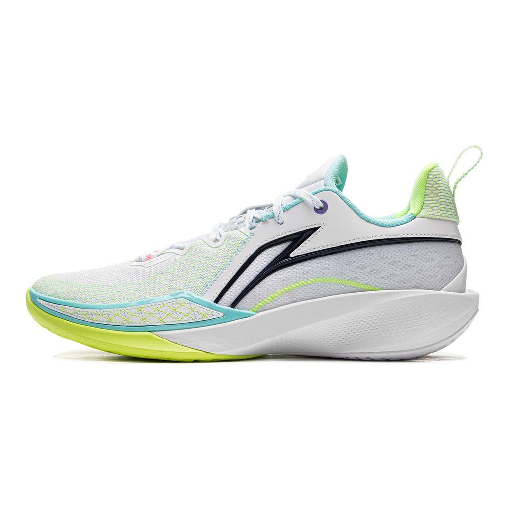 Li Ning Speed 2 Cushioning Slip Resistant Breathable Rebound Low Top Basketball Shoes Men's Standard White ABAV009-3