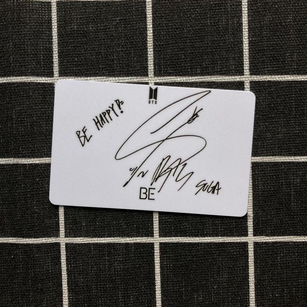 [USED] Korean BTS BE Limited Unreleased Lucky Drop Yoongi Trading Card