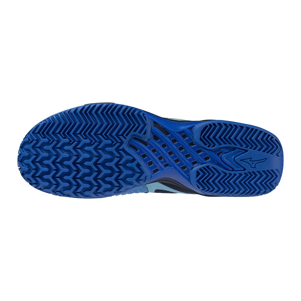 Tennis Shoes Wave Exceed TOUR 6 OC Artificial Grass Court Club Activities Lightweight Soft Tennis Hard Tennis Blue X White X Navy Cm 2E [Mizuno]