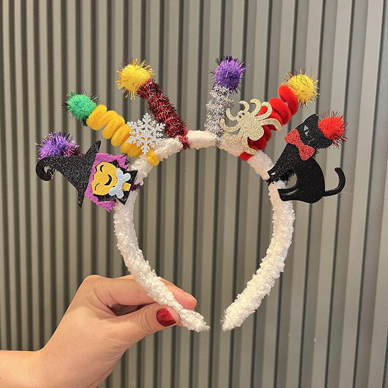 Creative Black Devil Headband: Fun Halloween Hair Accessory for Women