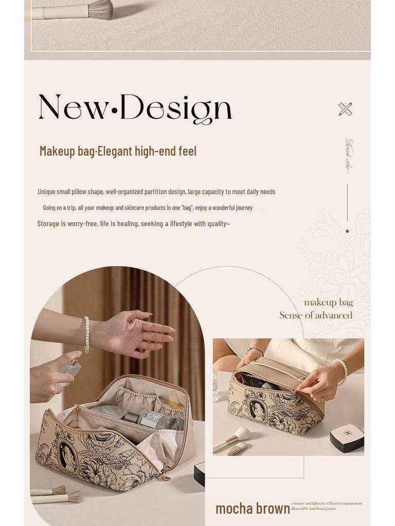 2024 Portable Travel Cosmetic and Skincare Storage Bag