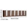 Key Hooks For Wall Coat Hanger Wood Grain Piano Keys No-Drill Bag Holder Wall Decor For Laundry Bedroom Dorm Garage Entryway RV