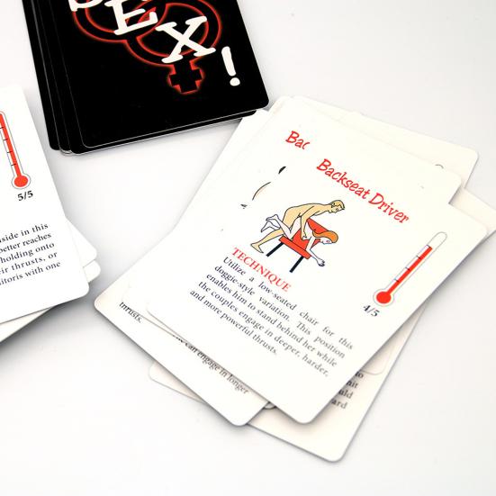 1 Set Indicative Mystery Sex Game Card Paper Interactive Sentient Bed Game Card for Couple