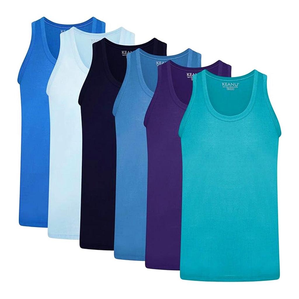 Keanu Mens Fitted Vest Top (Pack of 6)