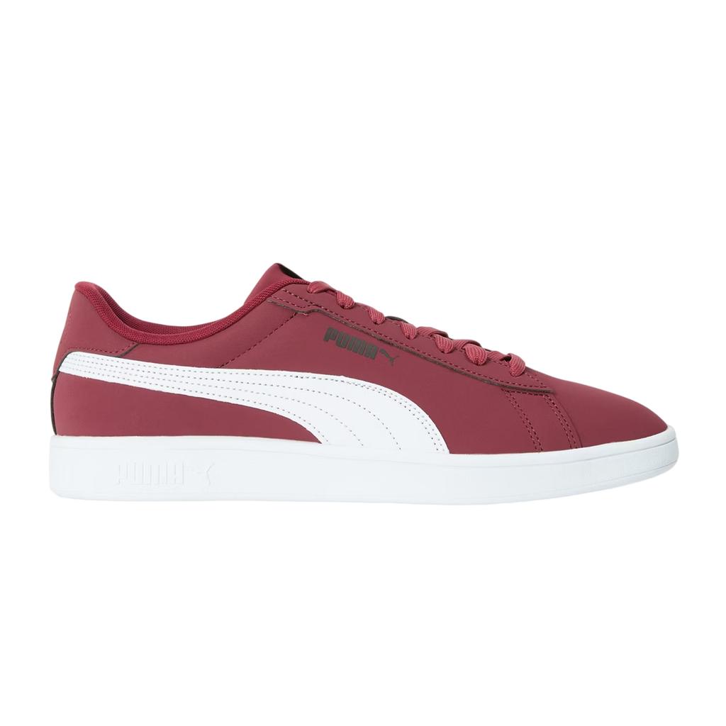 Puma Mens Smash 3.0 Synthetic Nubuck Low Flat Trainers