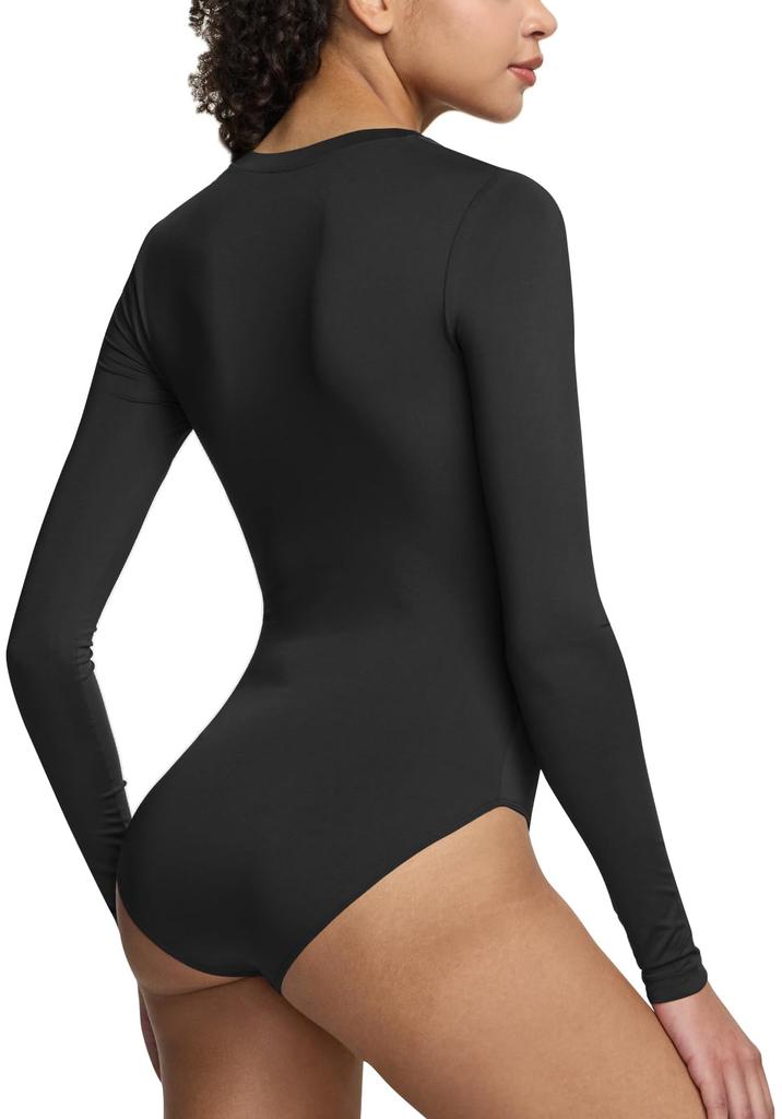 Sports Long Sweat Quick Crew Body High Compression Compression Running Pilates All Yoga [Tesla] Bodysuit, Innerwear, Sleeves, Women's, [Stretchable,