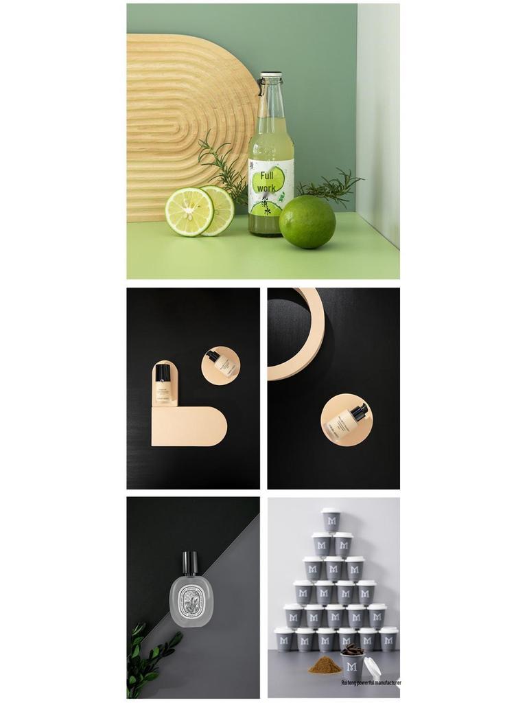 Einfarbiges Foto-Hintergrundbrett für Kosmetik-, Lebensmittel- und Stillleben-Fotografie.