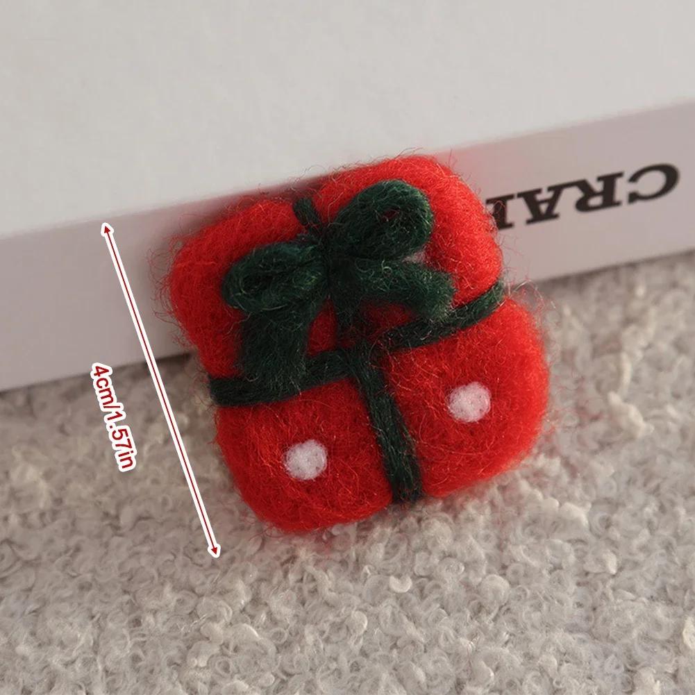 1PCS Cute Wool Felt Christmas Pendants DIY Handmade Snowmen & Trees Party Decor & Christmas Gifts Multiple Styles