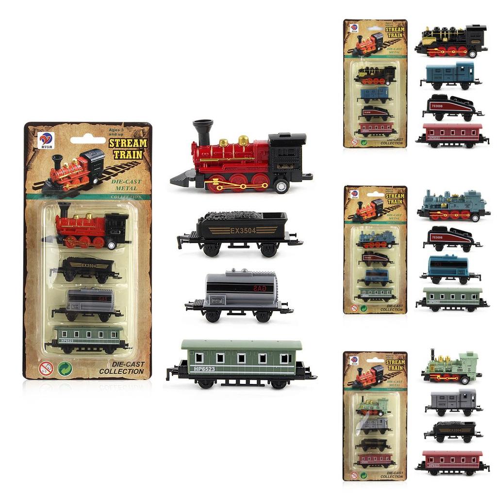 Luxurious Mini Steam Smoke Train Set Perfect Christmas Gift For Kids Deluxe Set