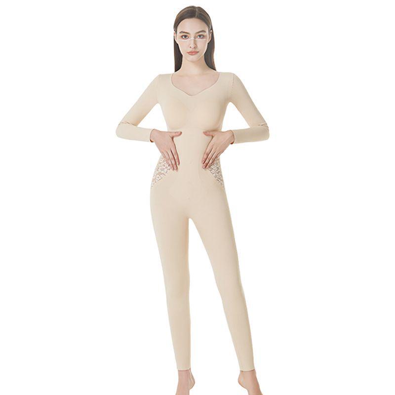 Winter Long-Sleeve Warm Slimming Full Body Shaper Bodysuit
