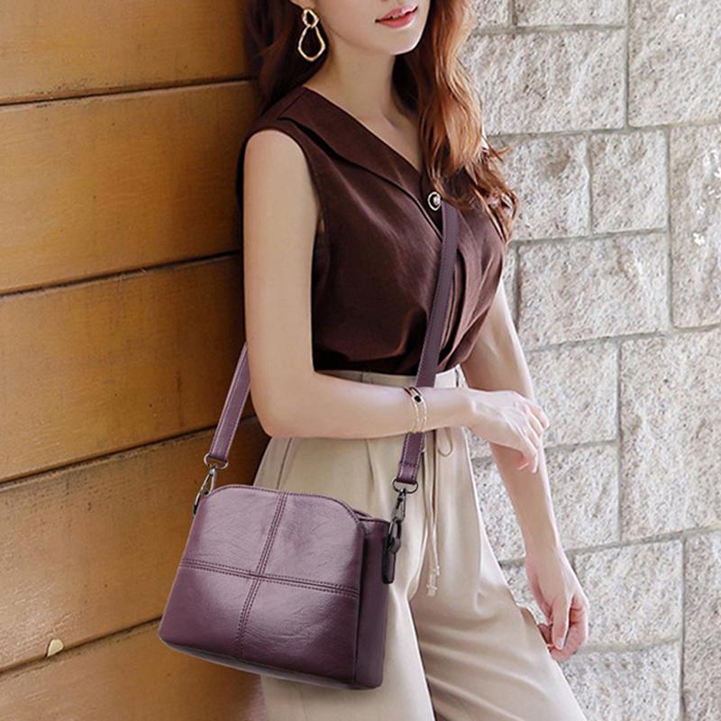 Yogodlns Women's Retro Design Crossbody Bag Trend Quality PU Leather Bucket Shoulder Bags Small Handbags